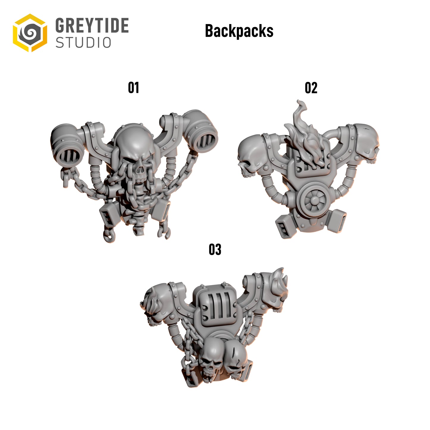 3d Printed Cursed Company Backpacks x9 by Greytide Studio