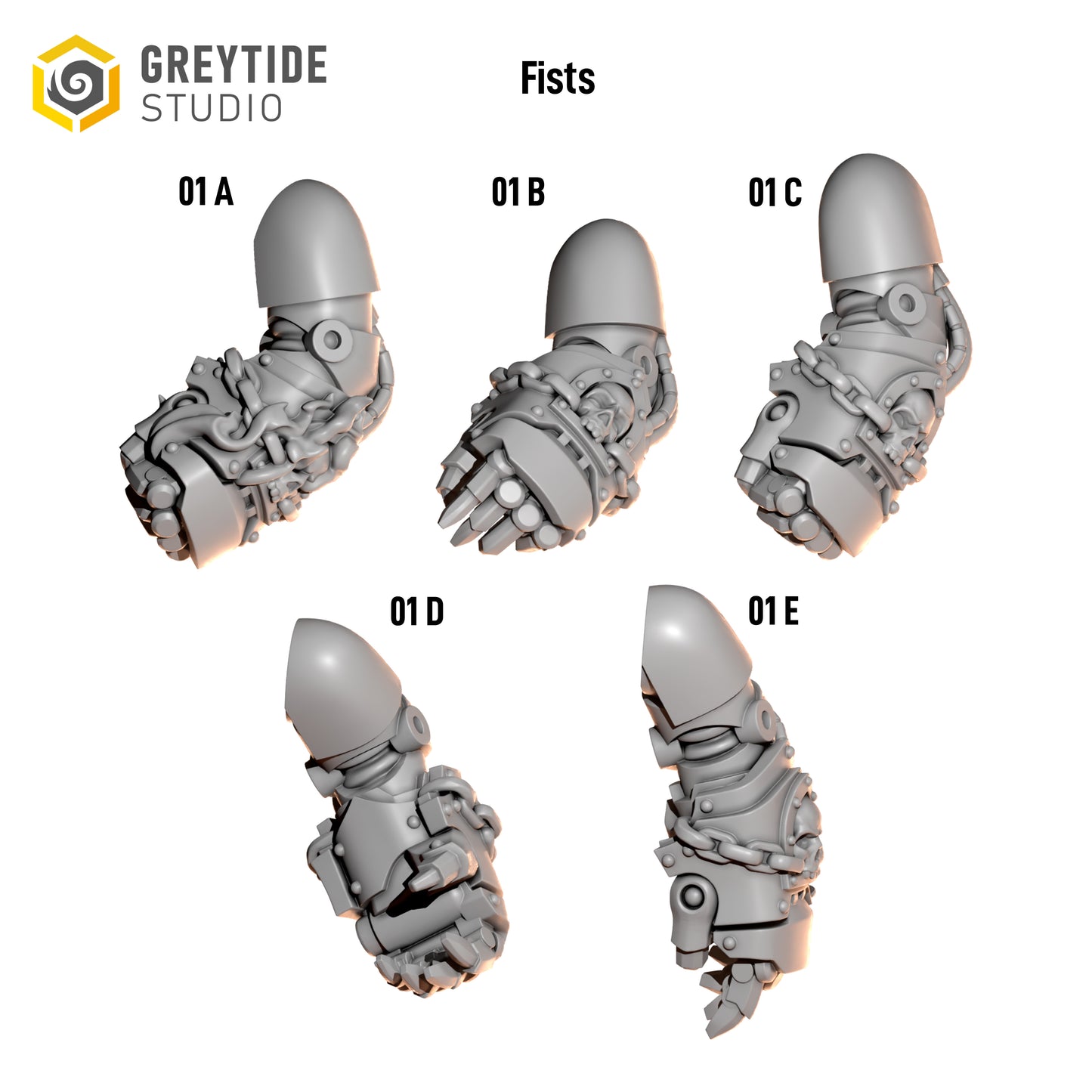 3d Printed Cursed Company Fists by Greytide Studio
