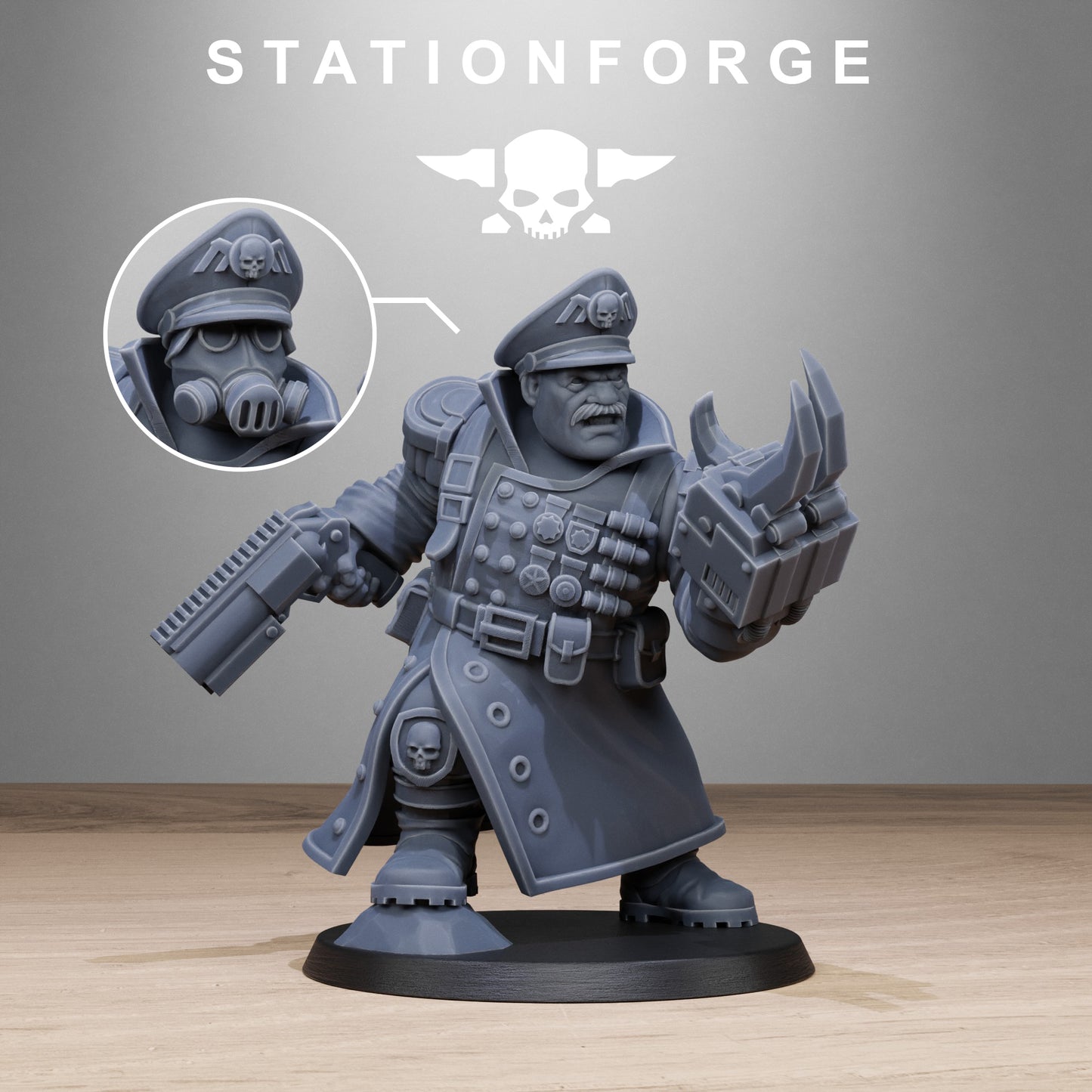 3D Printed FreeGuard Mutant Officer by StationForge Miniatures