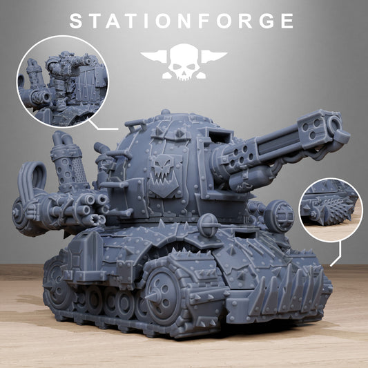 3D Printed Orkaz Mini Tank by StationForge Miniatures