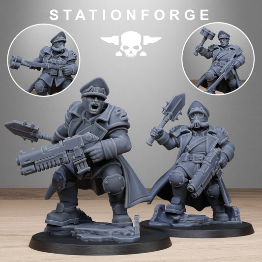 3D Printed GrimGuard Lieutenants by StationForge Miniatures