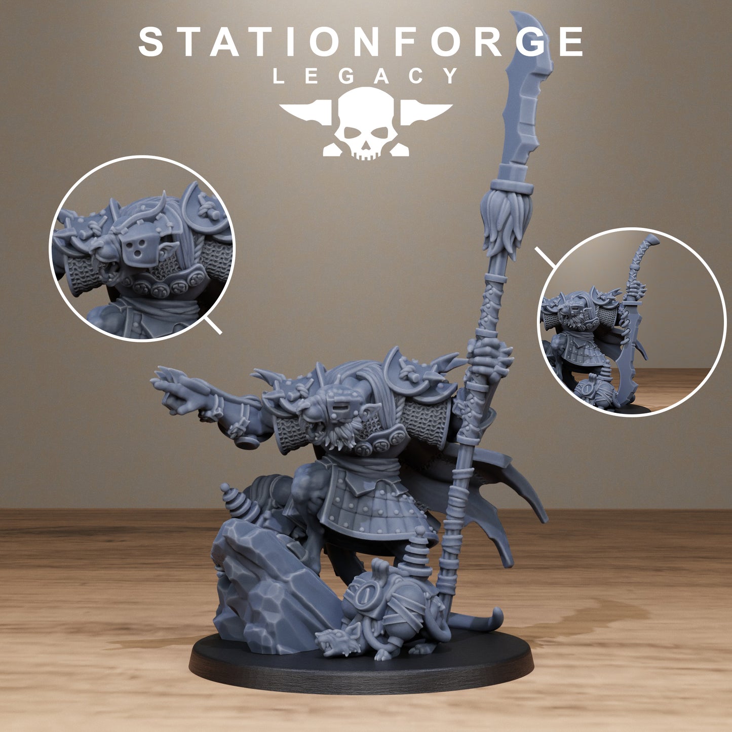 3D Printed Rotfang Master by StationForge Legacy Miniatures
