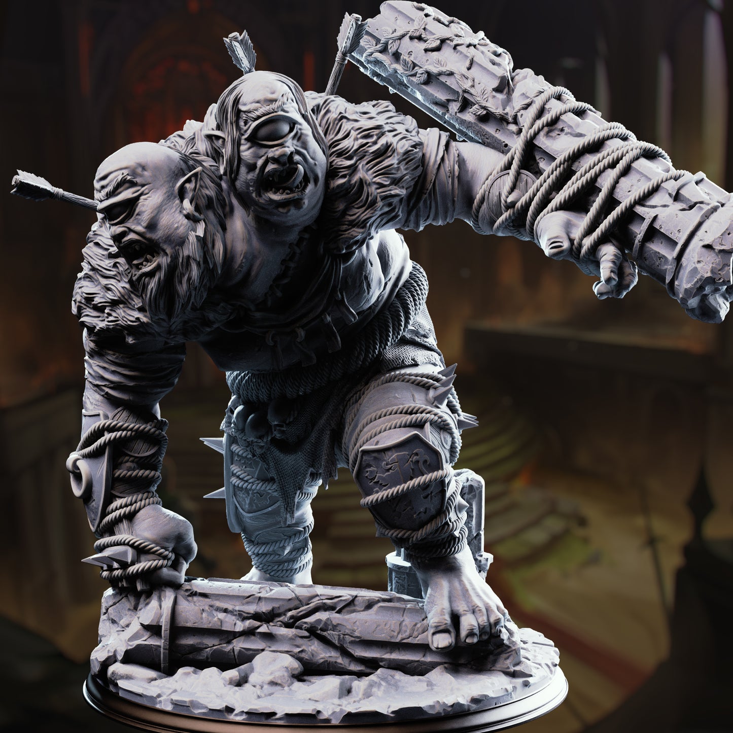 3D Printed Ettin Brute - Flimm & Krim by DM Stash