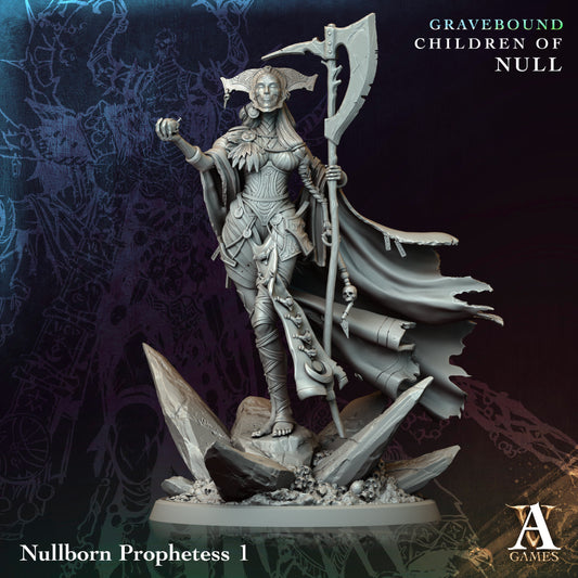 3D Printed Nullborn Prophetess by Archvillain Games