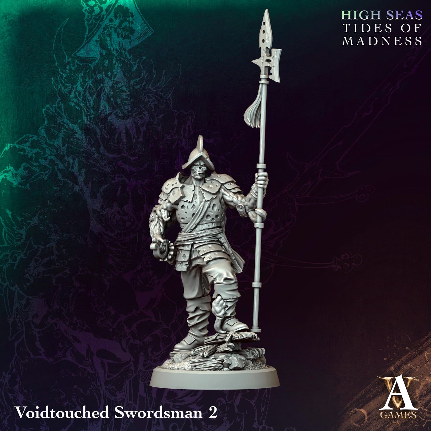 3D Printed Voidtouched Swordsmen by Archvillain Games