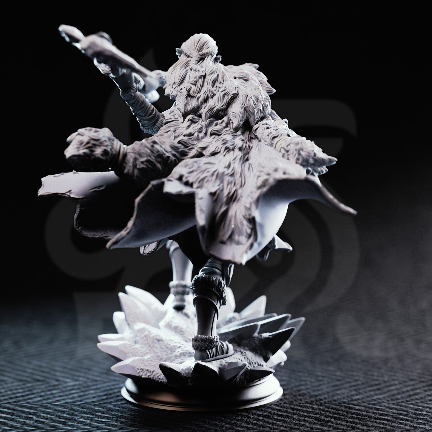 3D Printed Goliath Barbarian Sorcerer by DM Stash