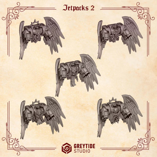 3d Printed Crimson Lords Jetpack Set by Greytide Studio