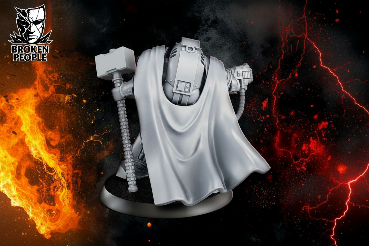 3d Printed Justicar Lazarus Ironborn by DakkaDakka Miniatures