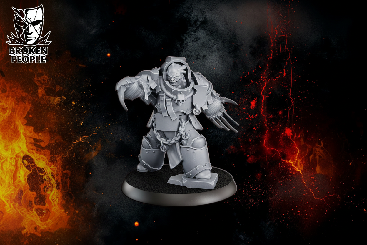 3d Printed Justicar Otche'Nash Demiangel by DakkaDakka Miniatures