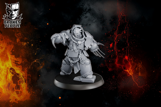 3d Printed Justicar Otche'Nash Demiangel by DakkaDakka Miniatures