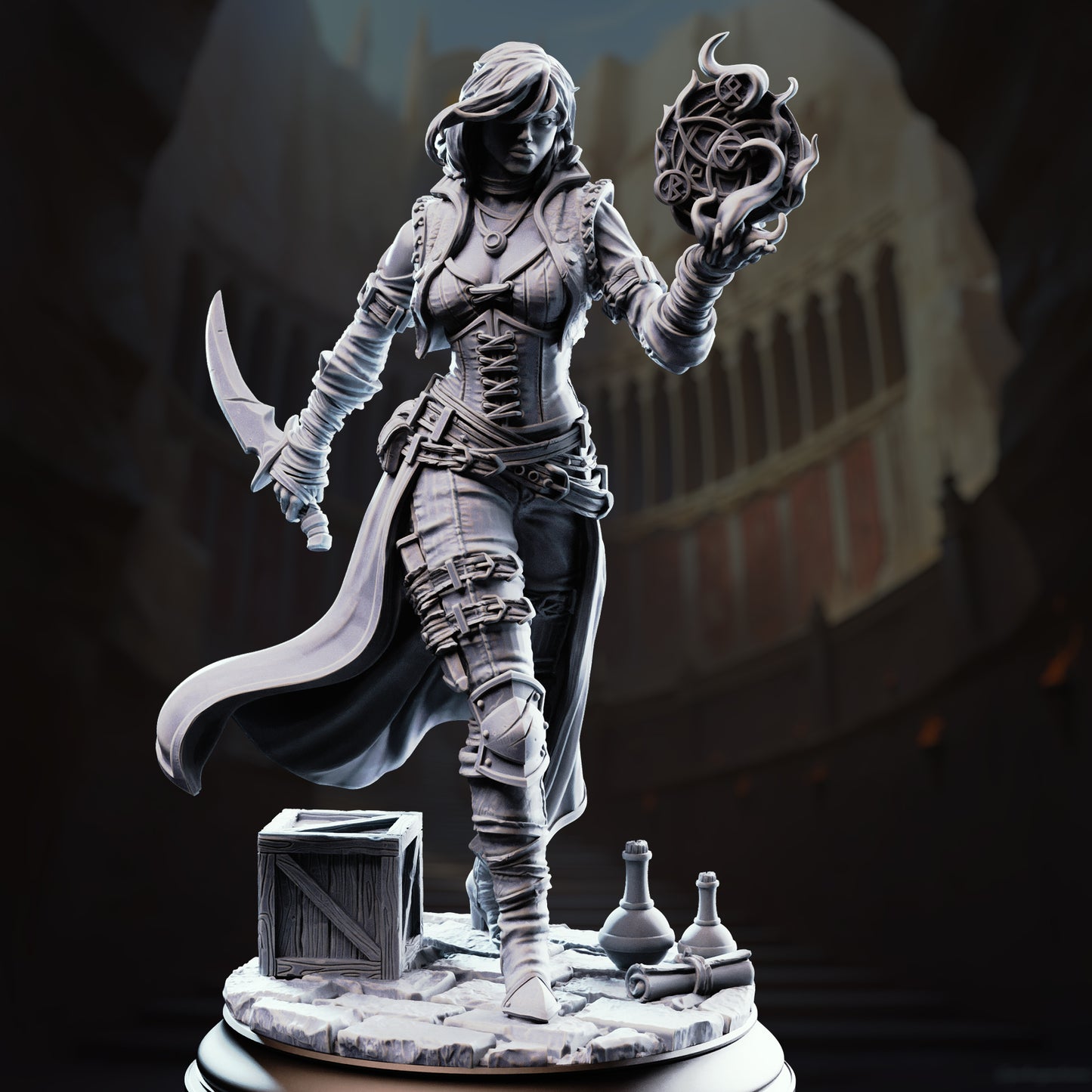3D Printed Arcane Trickster Rogue by DM Stash