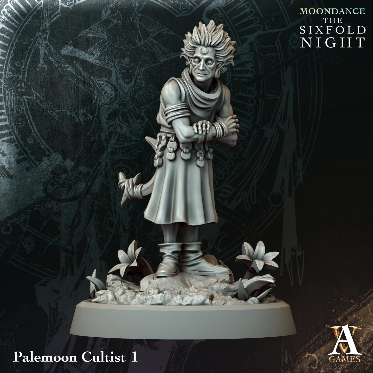 3D Printed Palemoon Cultists by Archvillain Games