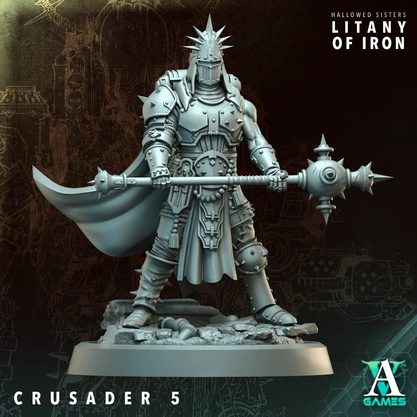 3D Printed Crusaders by Archvillain Games
