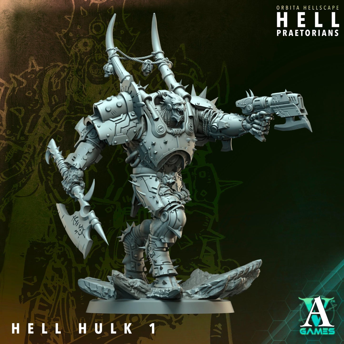 3D Printed Hell Hulks by Archvillain Games
