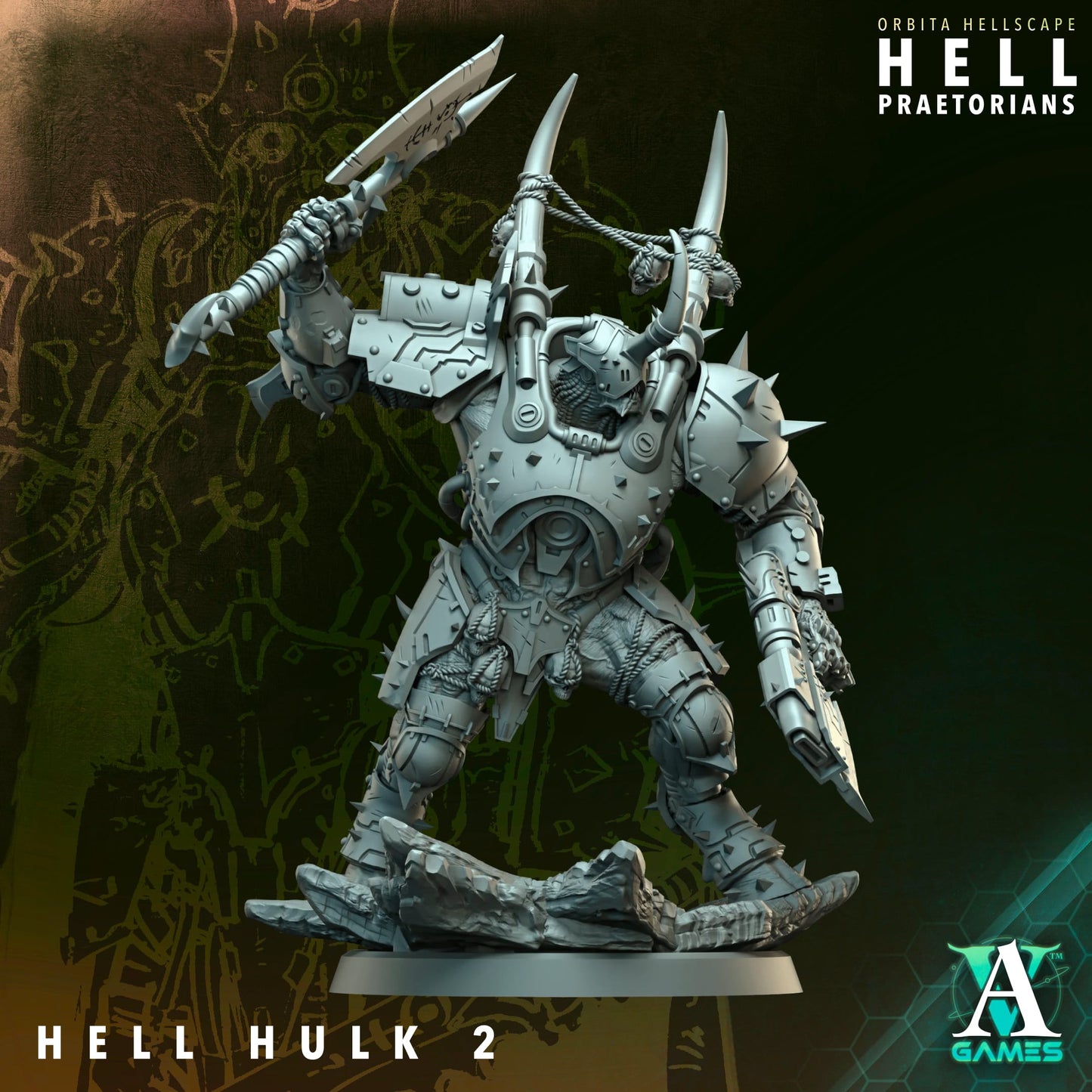 3D Printed Hell Hulks by Archvillain Games