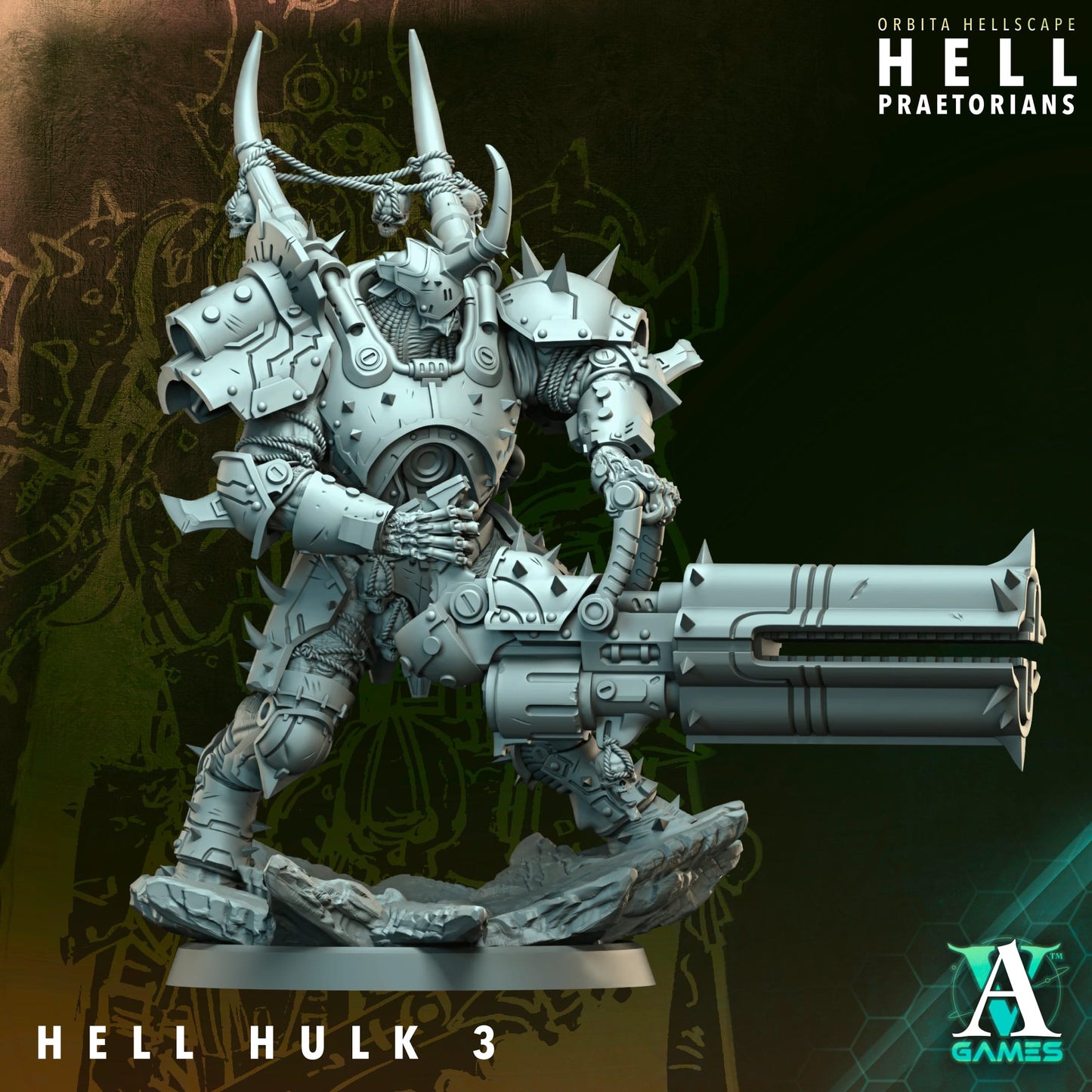 3D Printed Hell Hulks by Archvillain Games