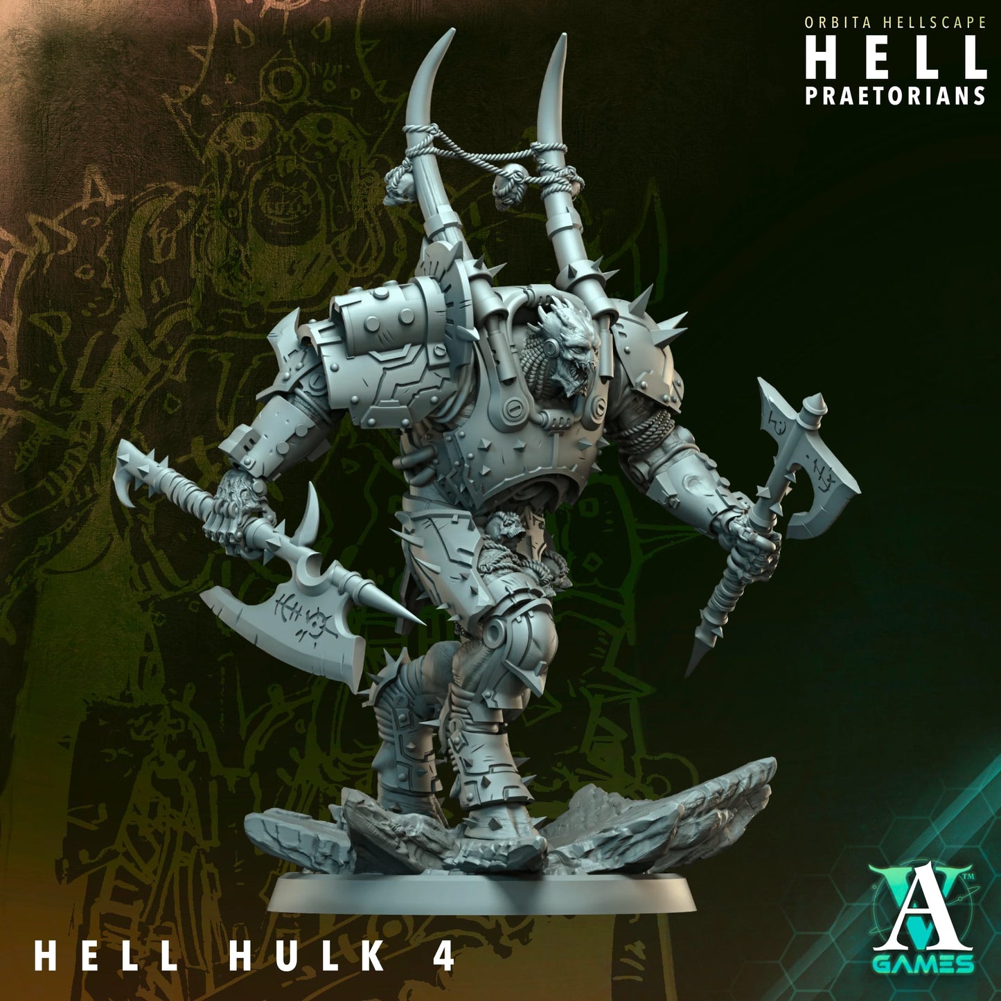 3D Printed Hell Hulks by Archvillain Games