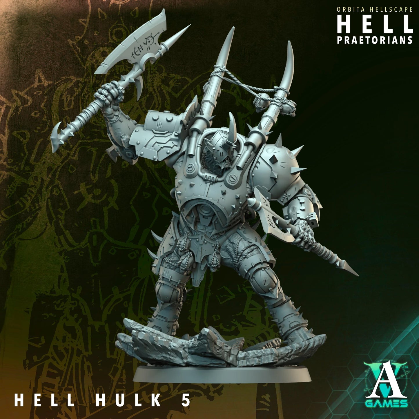 3D Printed Hell Hulks by Archvillain Games