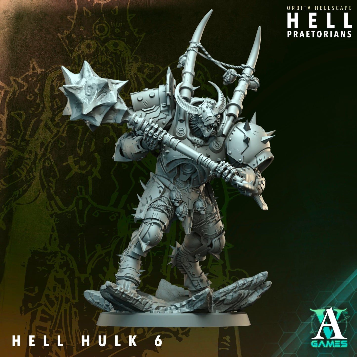 3D Printed Hell Hulks by Archvillain Games
