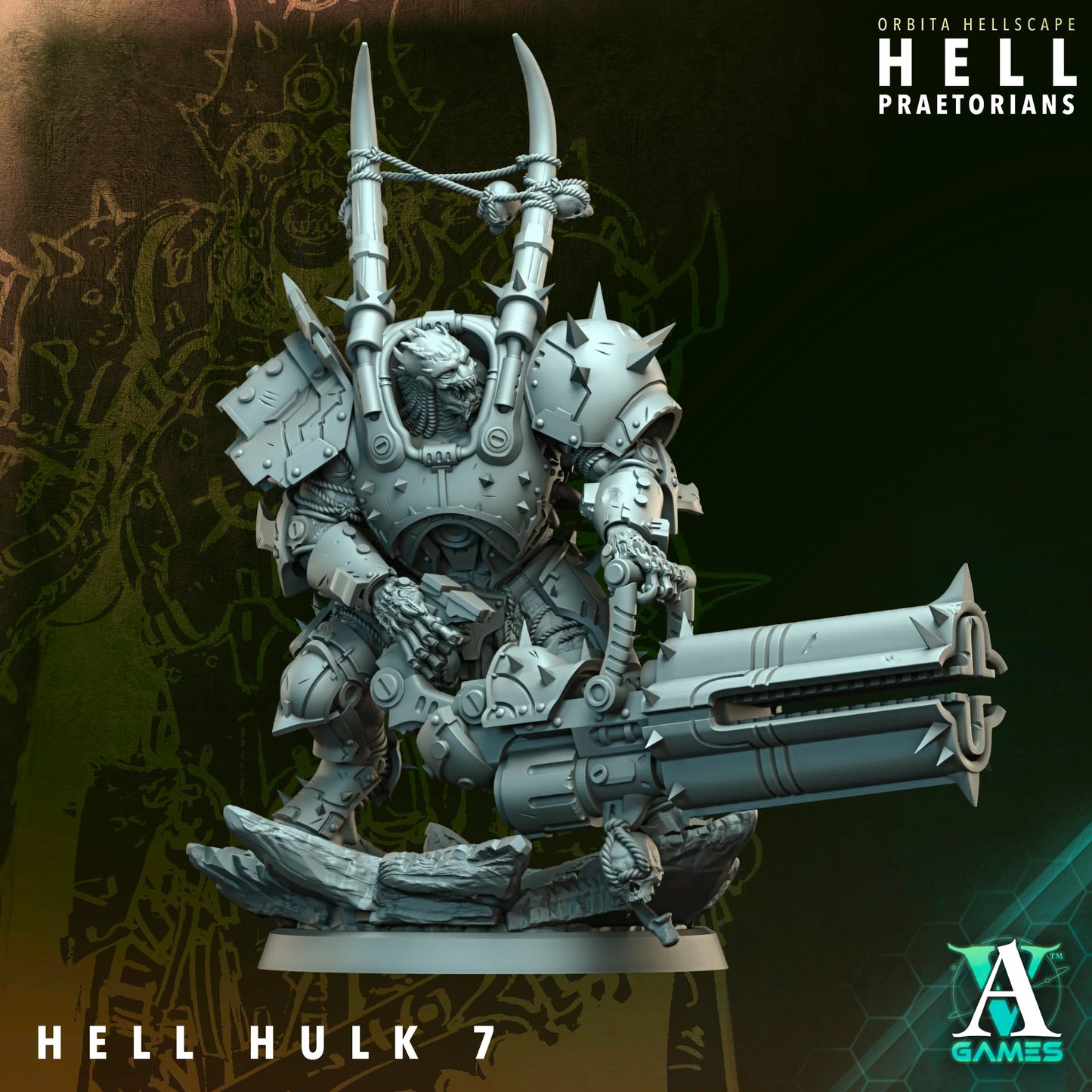 3D Printed Hell Hulks by Archvillain Games