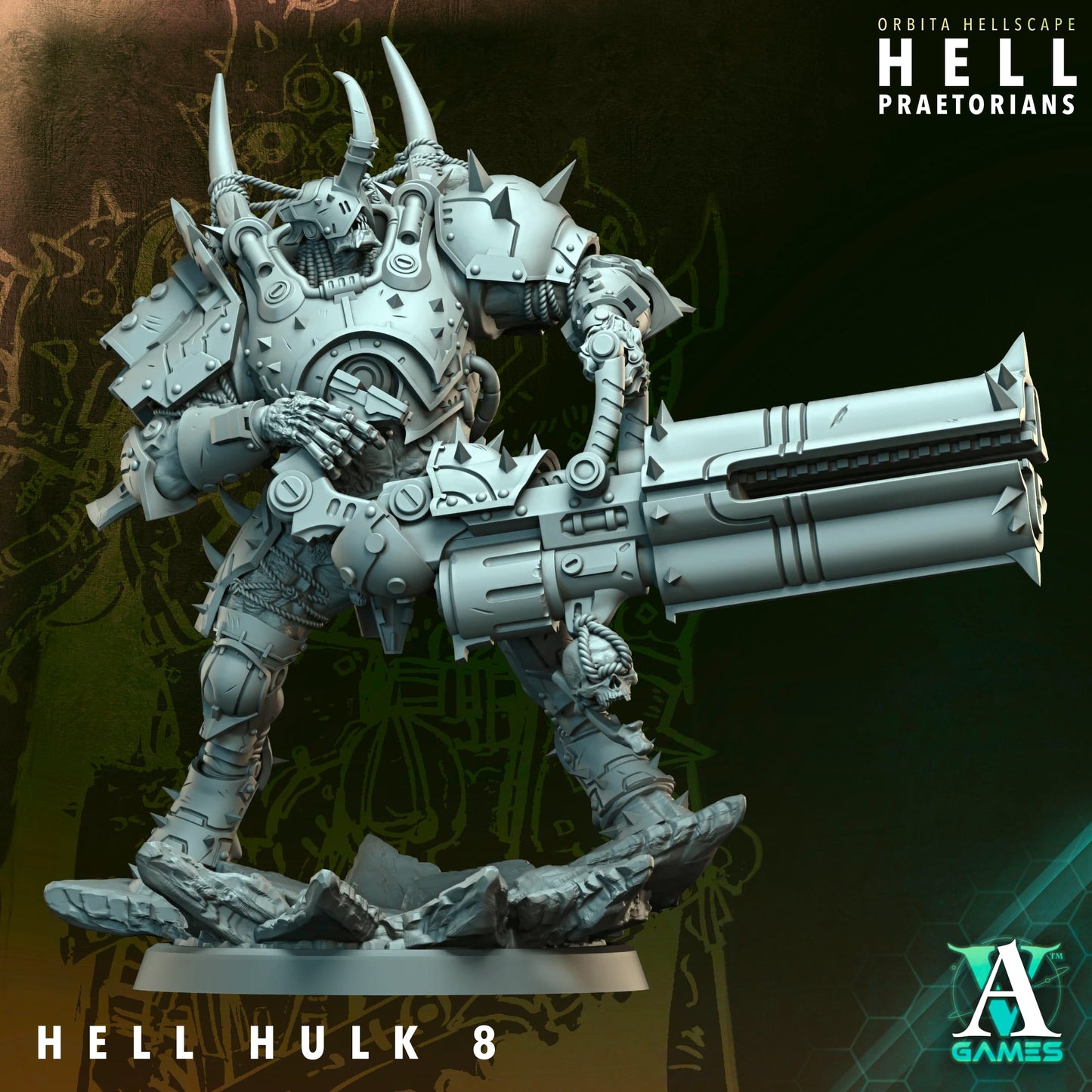 3D Printed Hell Hulks by Archvillain Games