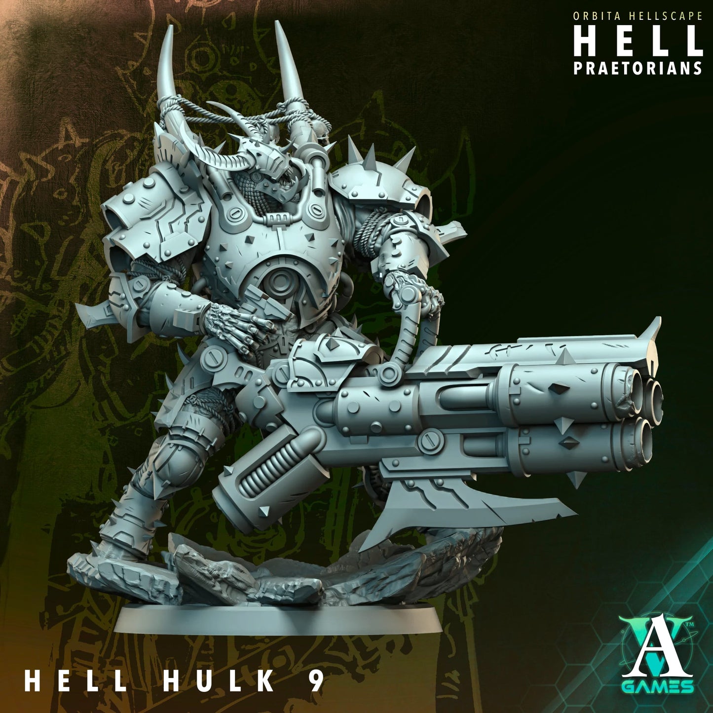 3D Printed Hell Hulks by Archvillain Games