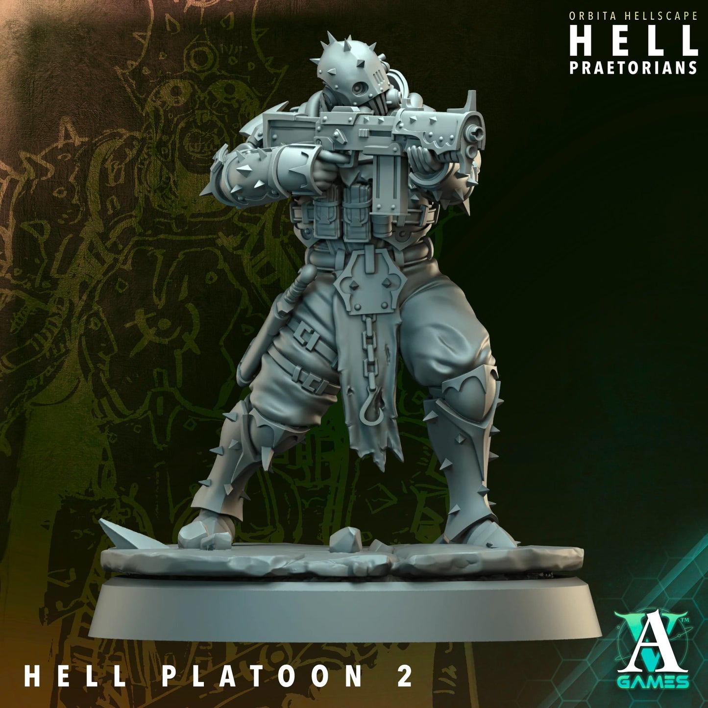 3D Printed Hell Platoon x11 by Archvillain Games