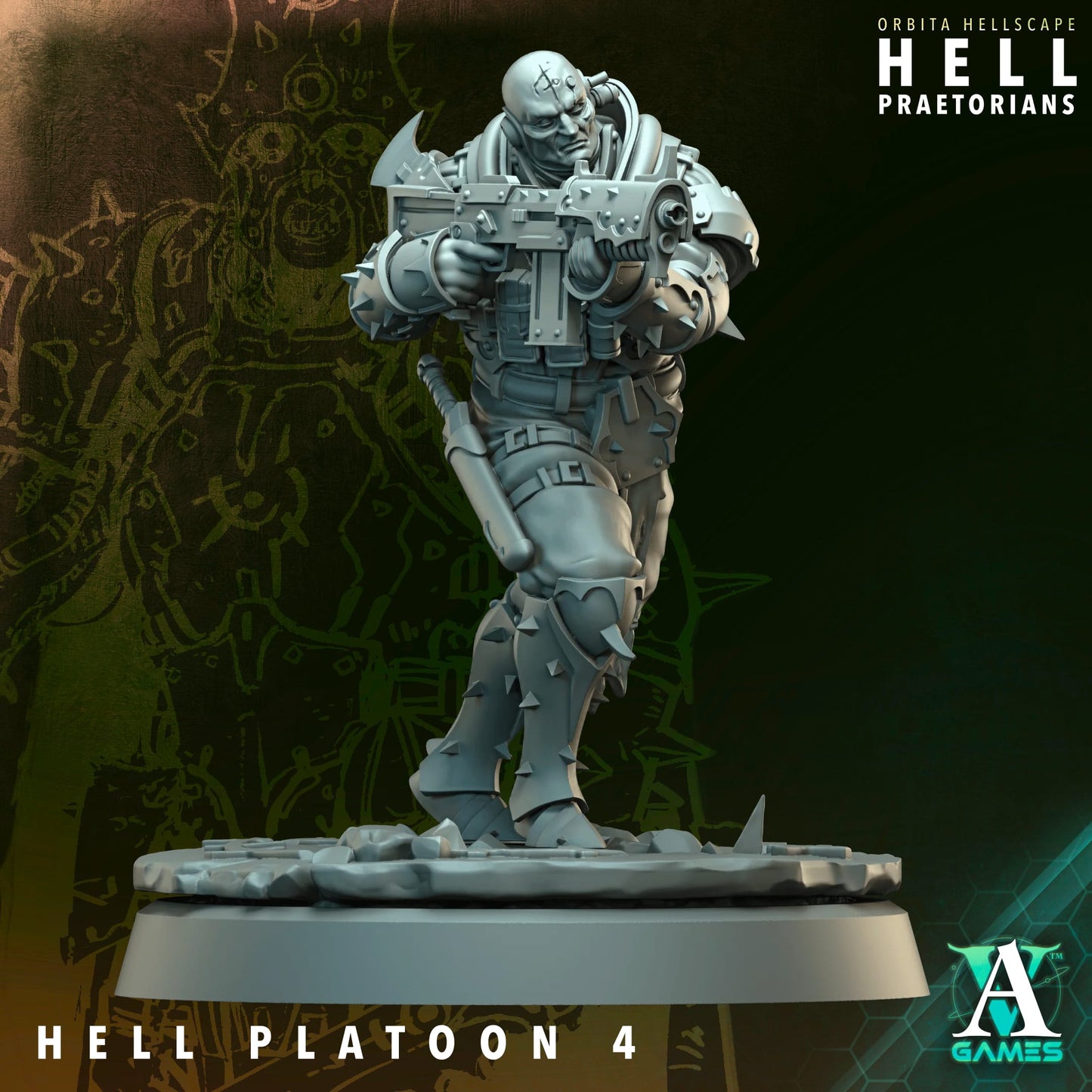 3D Printed Hell Platoon x11 by Archvillain Games