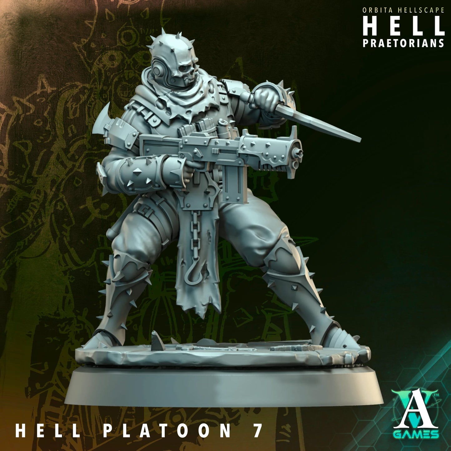 3D Printed Hell Platoon x11 by Archvillain Games