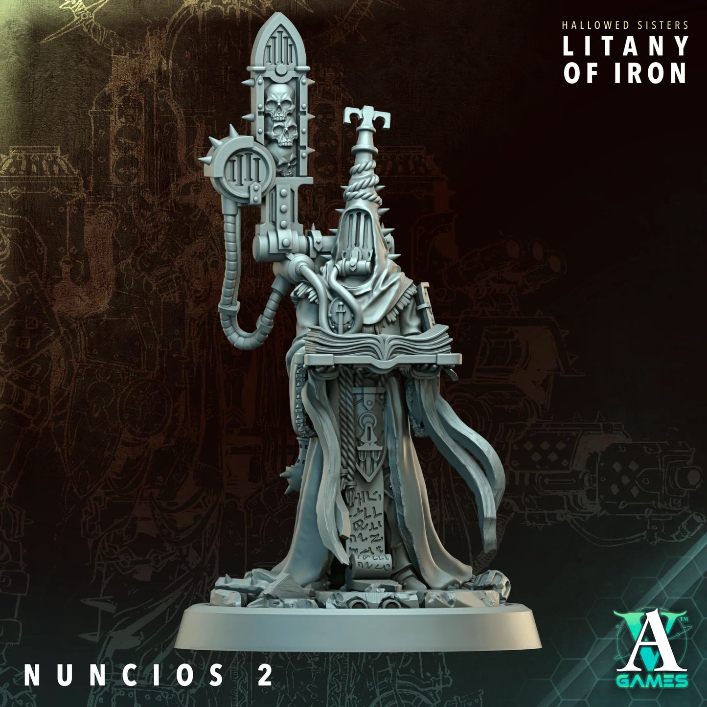 3D Printed Nuncios by Archvillain Games