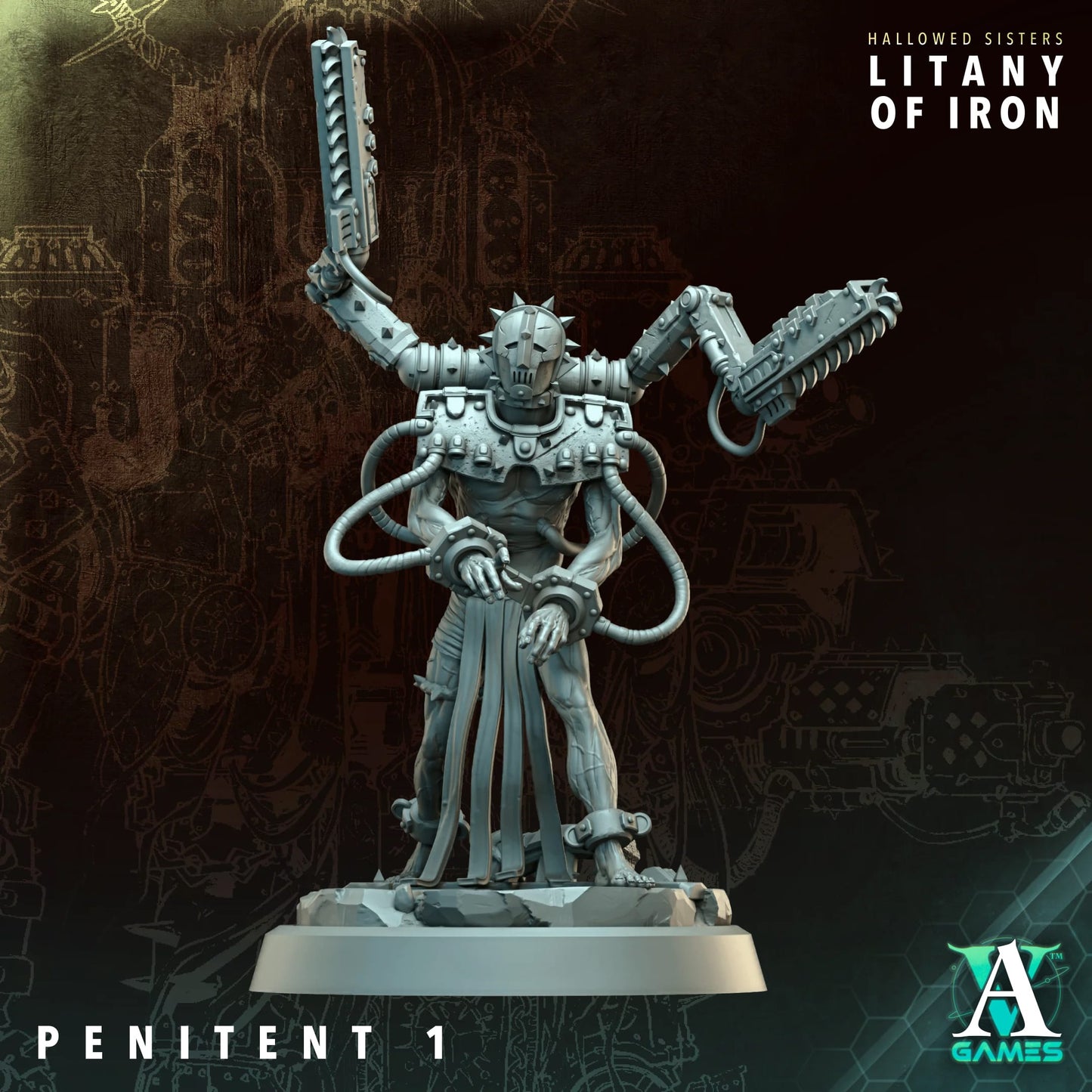 3D Printed Penitents by Archvillain Games