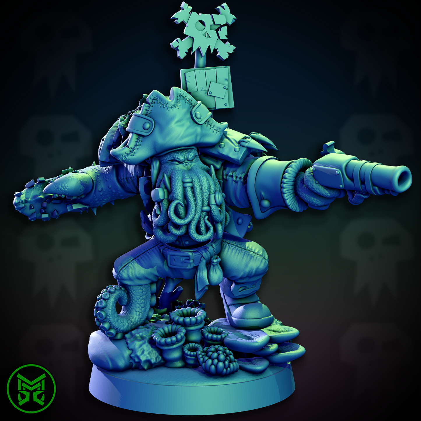 3d Printed Pirate Ork Beast Boys #2 by Mekka Miniatures