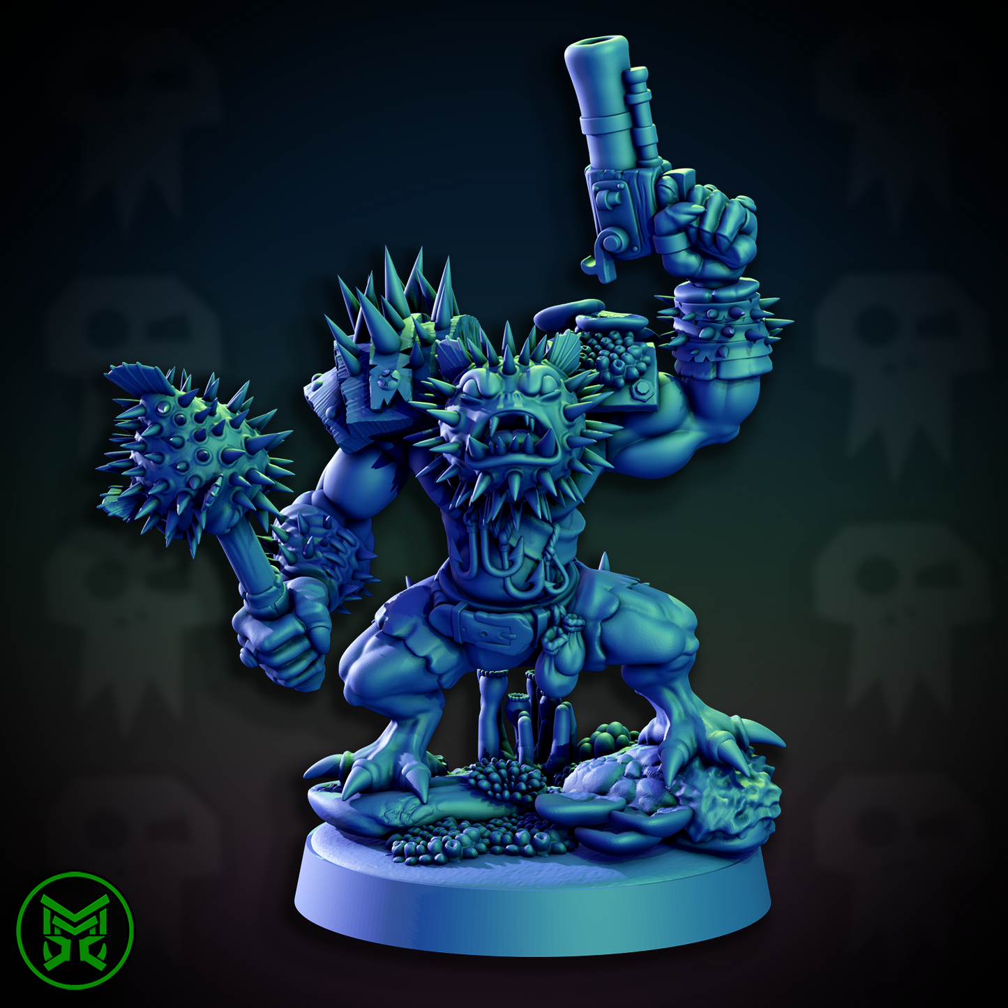 3d Printed Pirate Ork Beast Boys by Mekka Miniatures