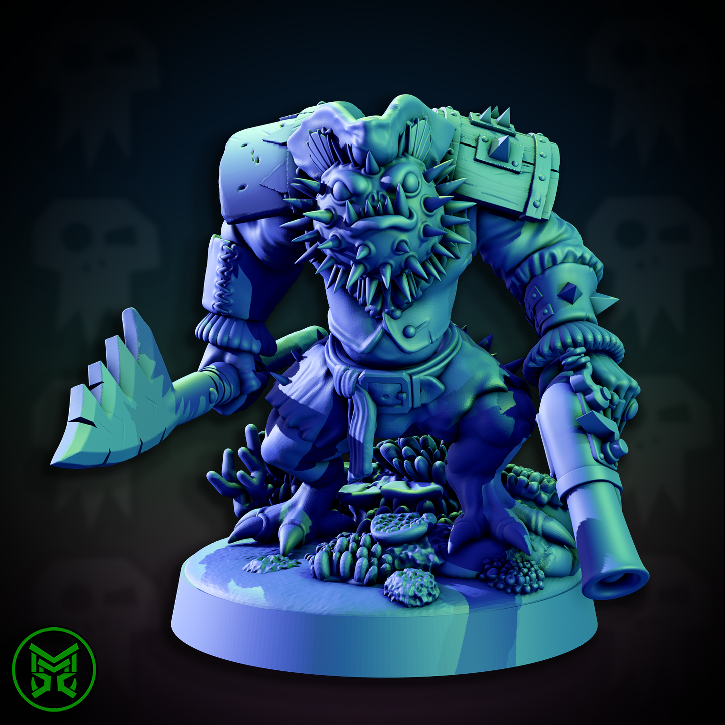 3d Printed Pirate Ork Beast Boys #2 by Mekka Miniatures