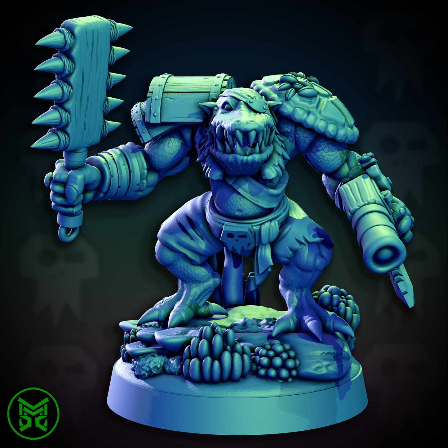3d Printed Pirate Ork Beast Boys #2 by Mekka Miniatures