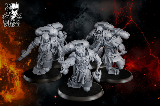 3d Printed Punisher Squad by DakkaDakka Miniatures