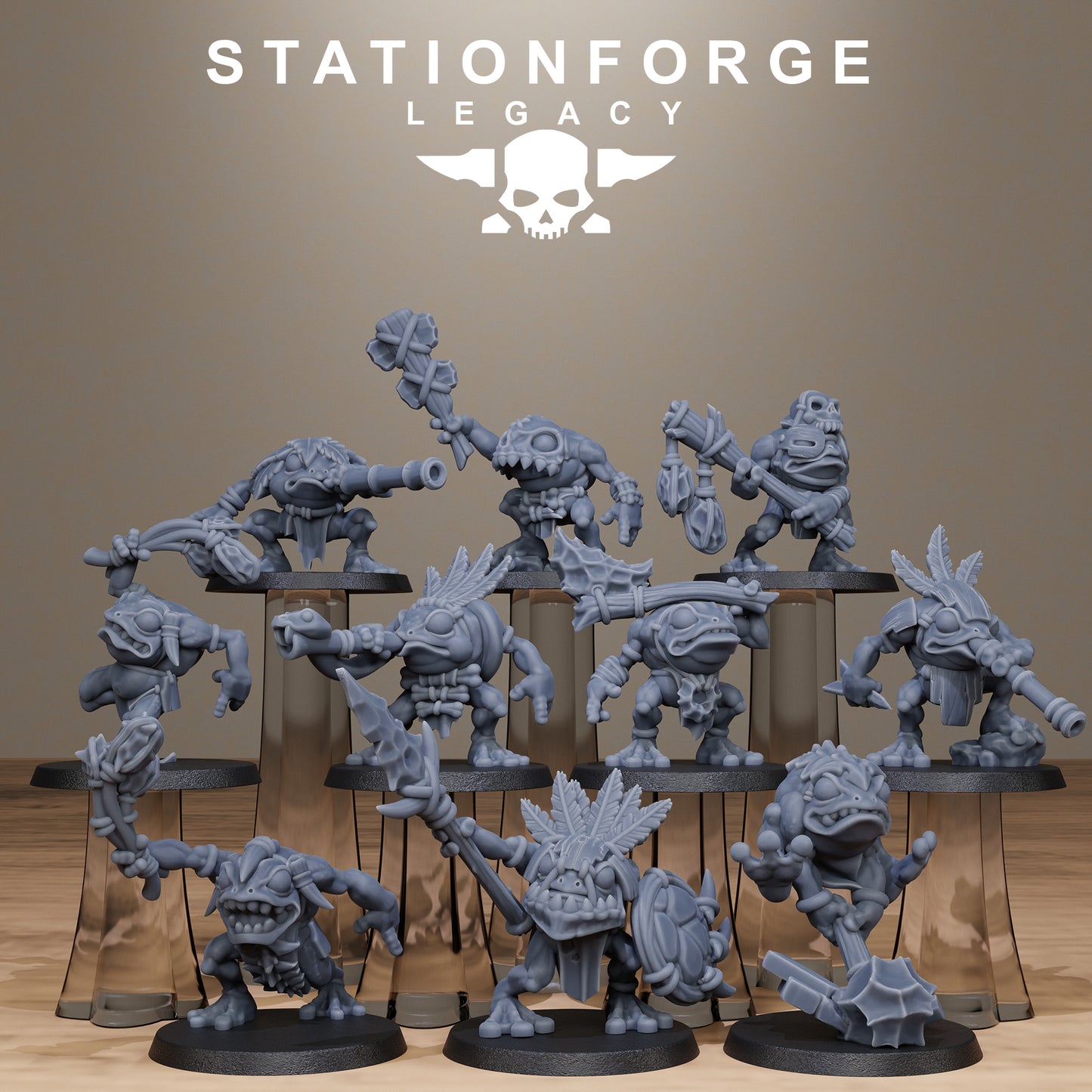 3D Printed Bogkin Gobs by StationForge Miniatures