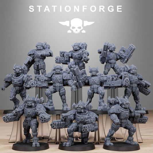 3D Printed Tarion Heavies x10 by StationForge Miniatures