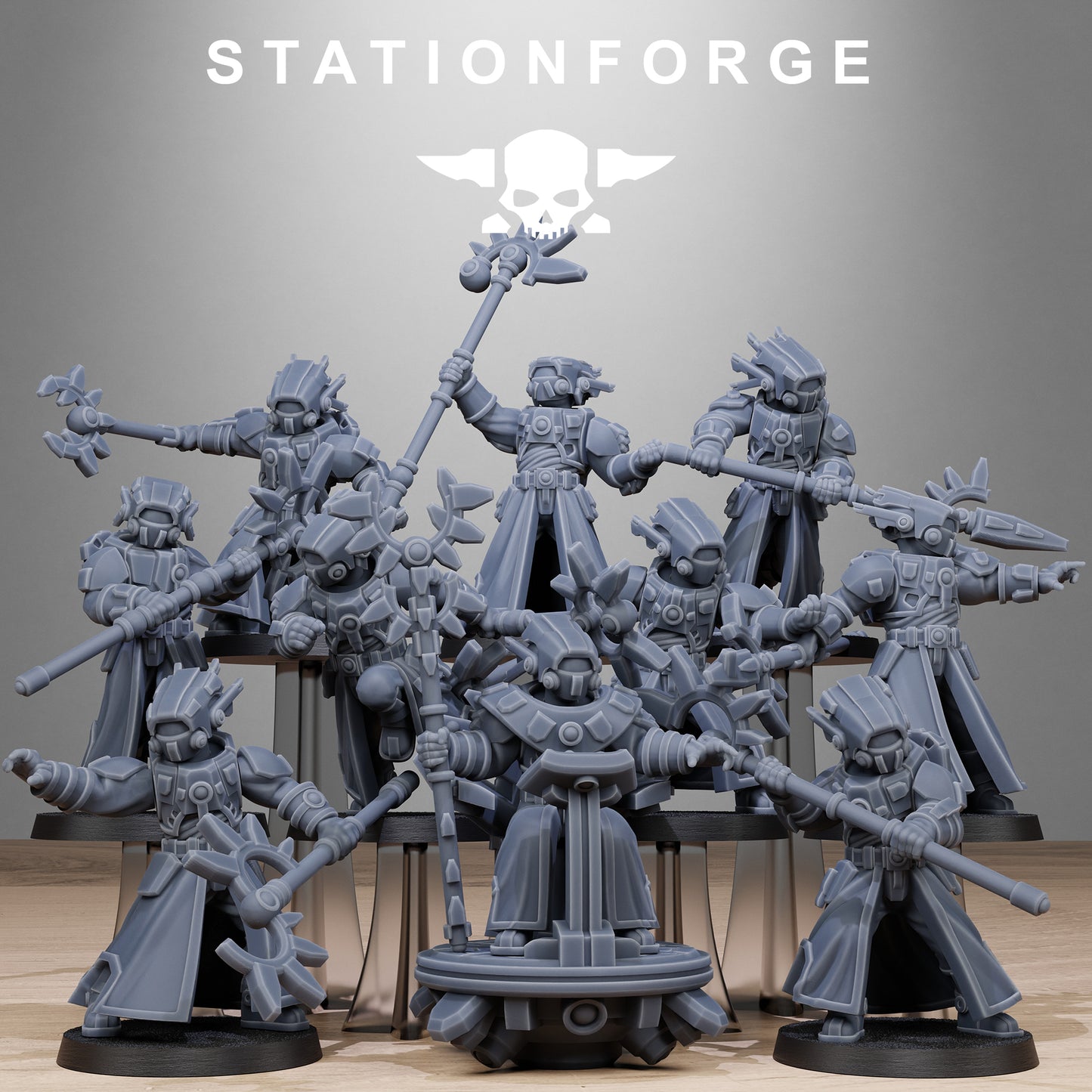 3D Printed Tarion Priests x10 by StationForge Miniatures