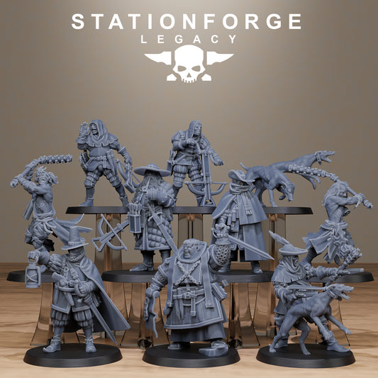 3D Printed Thorncrest Witch Hunters by StationForge Miniatures