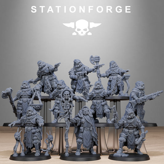 3D Printed Scavenger Tech Magicians x10 by StationForge Miniatures