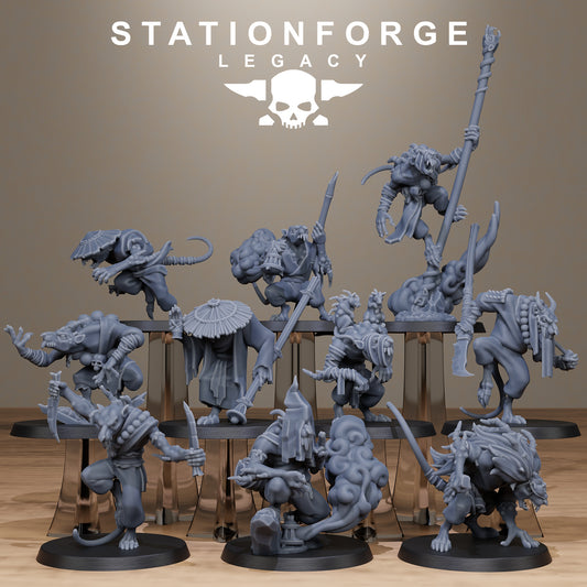 3D Printed Rotfang Monks by Stationforge Legacy Miniatures