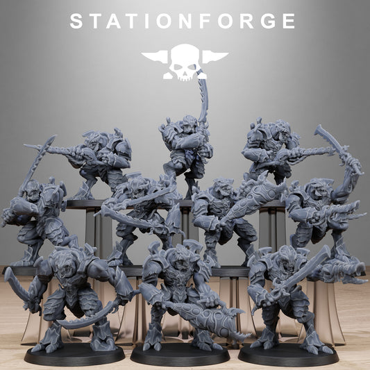 3D Printed Xenarid Warriors x10 by StationForge Miniatures