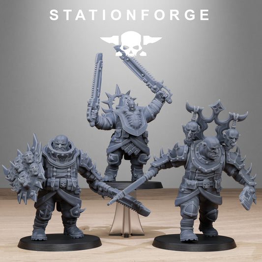 3D Printed Corrupted Guard Ogres by StationForge Miniatures