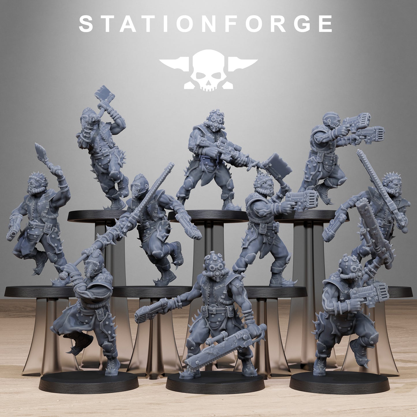 3D Printed Corrupted Spikers by StationForge Miniatures