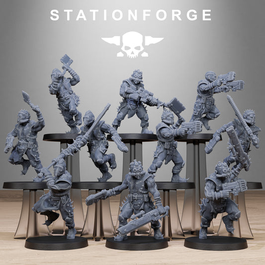 3D Printed Corrupted Spikers by StationForge Miniatures