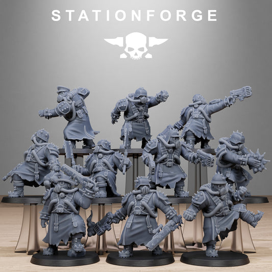3D Printed Corrupted Guard Filthcrew Mutants by StationForge Miniatures