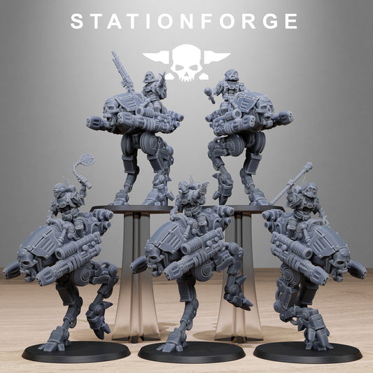 3D Printed Scavenger Shadow Walkers by StationForge Miniatures