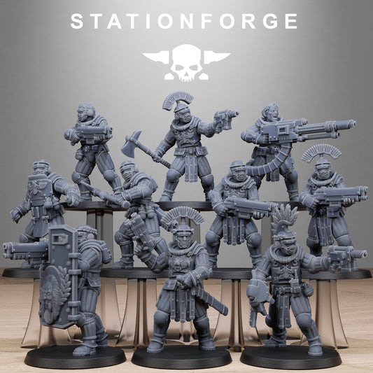 3D Printed GrimCorp Voidliners by StationForge Miniatures