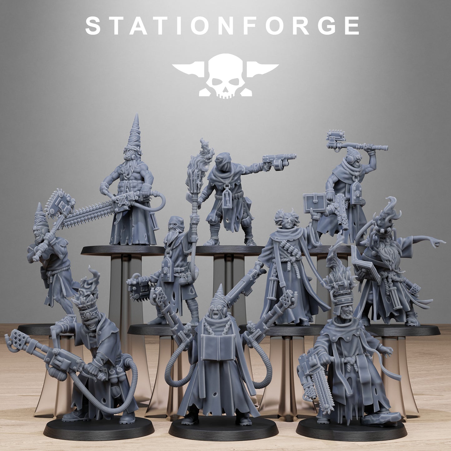 3D Printed GrimCorp Firers by StationForge Miniatures